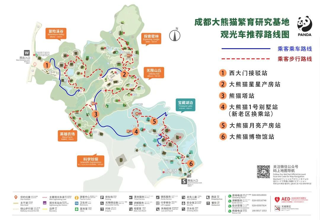 成都大熊猫基地观光车攻略