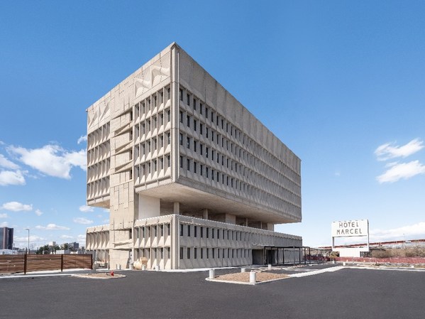 Hotel Marcel New Haven 希尔顿启缤精选酒店保留了原建筑粗野派建筑的诸多设计元素